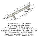 AMEROCK St. Vincent Geometric Bar Pulls in Satin Nickel (+6 Sizes)