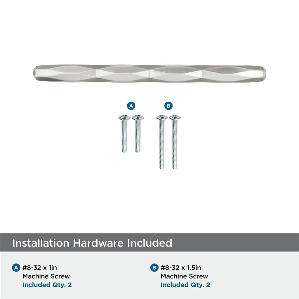 AMEROCK St. Vincent Geometric Bar Pulls in Satin Nickel (+6 Sizes)