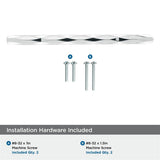 AMEROCK St. Vincent Geometric Bar Pulls in Polished Chrome (+6 Sizes)