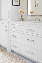 AMEROCK St. Vincent Geometric Bar Pulls in Satin Nickel (+6 Sizes)