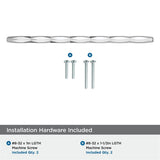 AMEROCK St. Vincent Geometric Bar Pulls in Polished Chrome (+6 Sizes)
