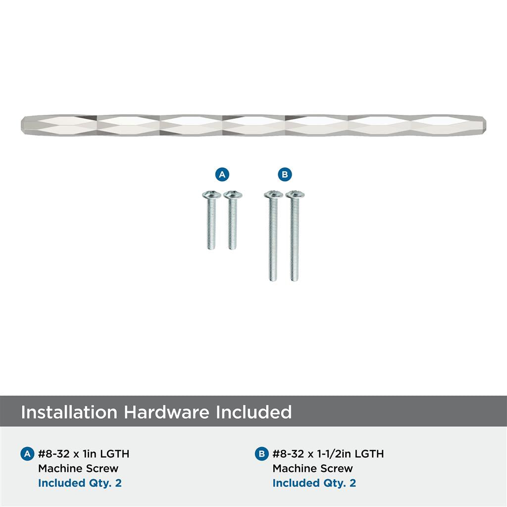 AMEROCK St. Vincent Geometric Bar Pulls in Polished Nickel (+6 Sizes)