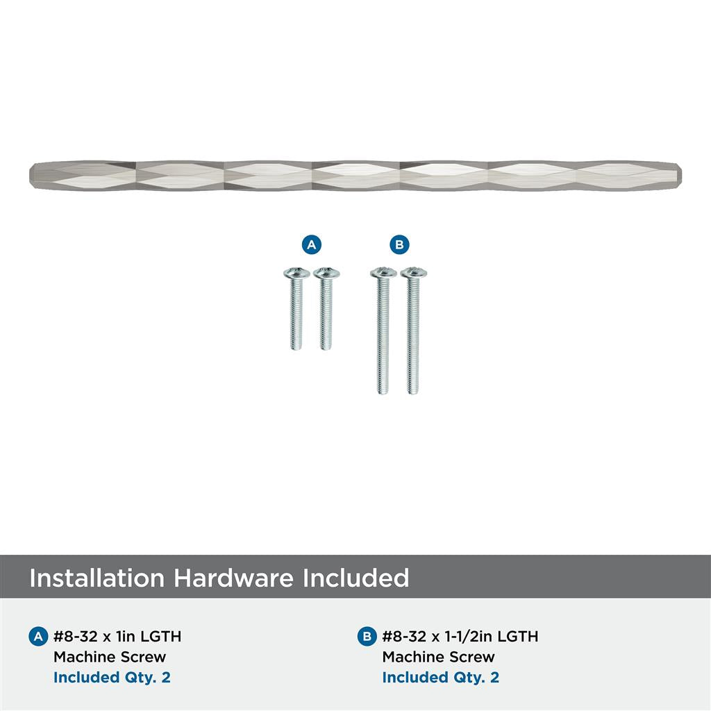 AMEROCK St. Vincent Geometric Bar Pulls in Satin Nickel (+6 Sizes)