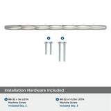 AMEROCK St. Vincent Geometric Bar Pulls in Satin Nickel (+6 Sizes)