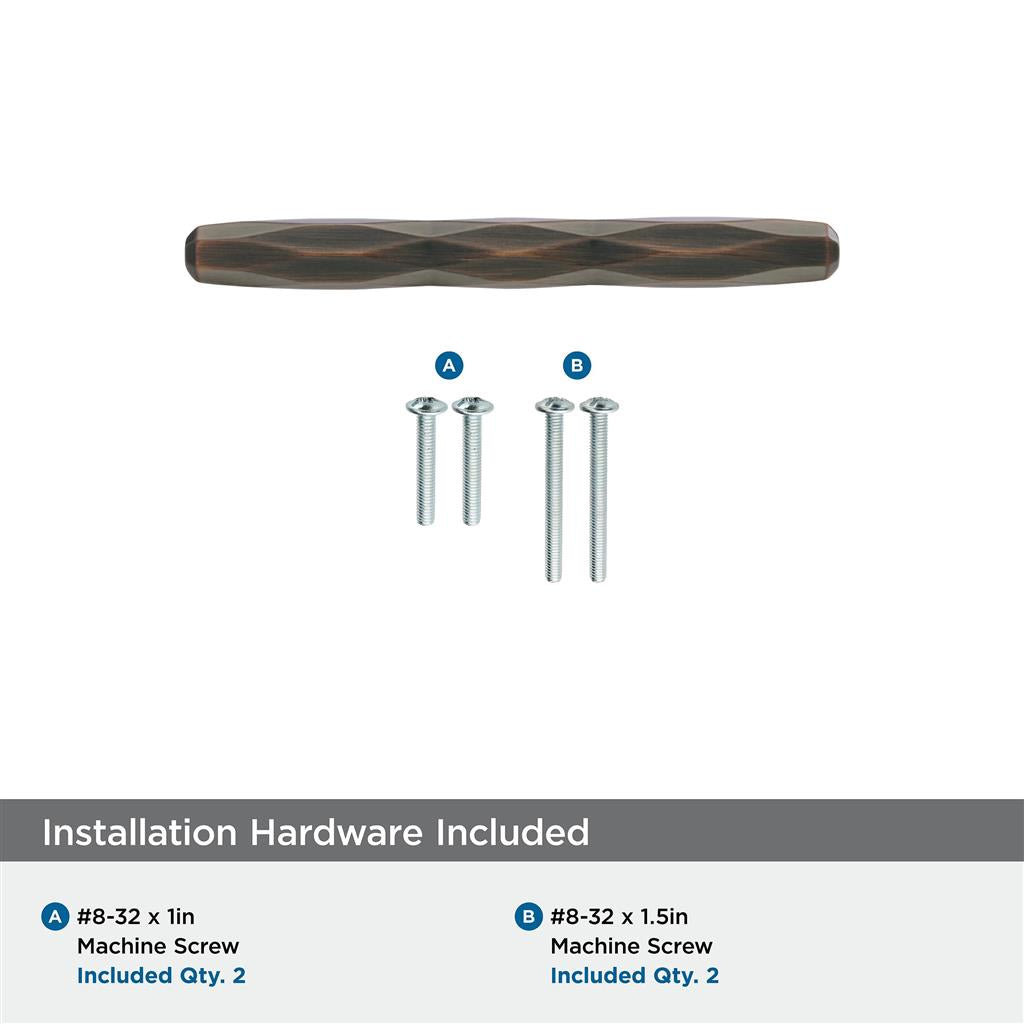 AMEROCK St. Vincent Geometric Bar Pulls in Oil Rubbed Bronze (+6 Sizes)