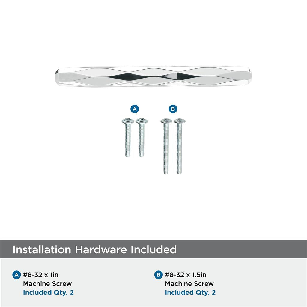 AMEROCK St. Vincent Geometric Bar Pulls in Polished Chrome (+6 Sizes)