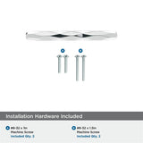 AMEROCK St. Vincent Geometric Bar Pulls in Polished Chrome (+6 Sizes)