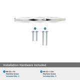 AMEROCK St. Vincent Geometric Bar Pulls in Polished Nickel (+6 Sizes)