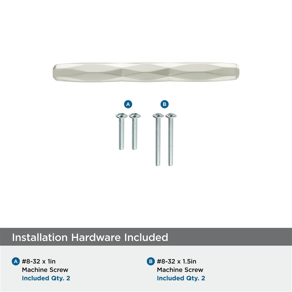 AMEROCK St. Vincent Geometric Bar Pulls in Satin Nickel (+6 Sizes)