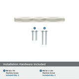 AMEROCK St. Vincent Geometric Bar Pulls in Satin Nickel (+6 Sizes)