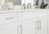 AMEROCK St. Vincent Geometric Bar Pulls in Satin Nickel (+6 Sizes)