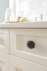 AMEROCK St. Vincent 1-5/8" Length Geometric Cabinet Knob in Oil Rubbed Bronze