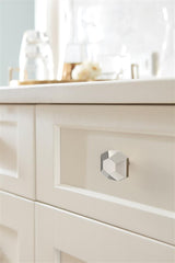 AMEROCK St. Vincent 1-5/8" Length Geometric Cabinet Knob in Polished Nickel