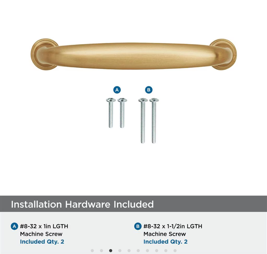 AMEROCK Kane Handle Pulls in Champagne Bronze (+8 Sizes)