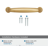 AMEROCK Kane Handle Pulls in Champagne Bronze (+8 Sizes)