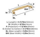 AMEROCK Kane Handle Pulls in Champagne Bronze (+8 Sizes)
