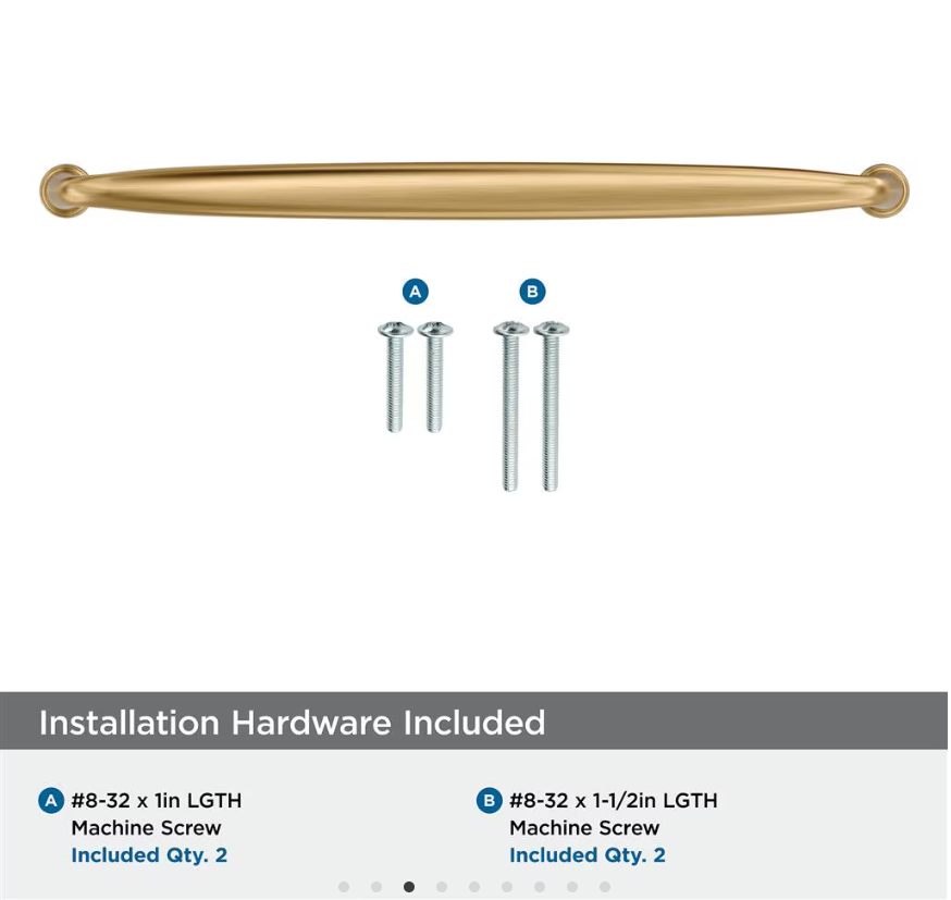 AMEROCK Kane Handle Pulls in Champagne Bronze (+8 Sizes)