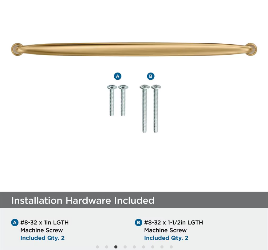 AMEROCK Kane Handle Pulls in Champagne Bronze (+8 Sizes)