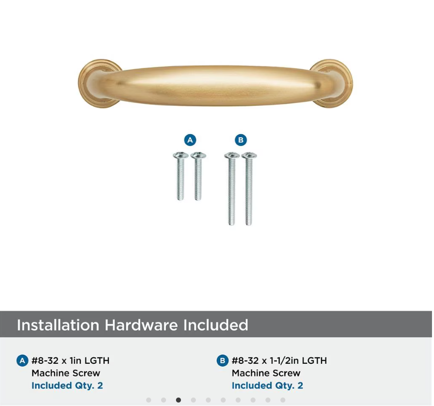 AMEROCK Kane Handle Pulls in Champagne Bronze (+8 Sizes)