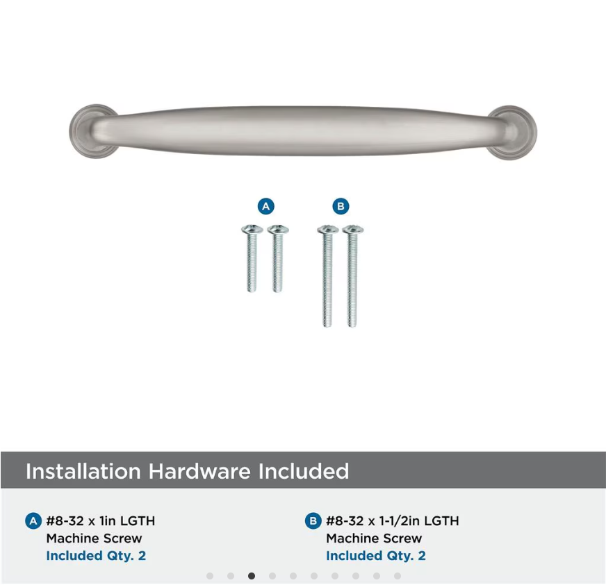 AMEROCK Kane Handle Pulls in Satin Nickel (+8 Sizes)