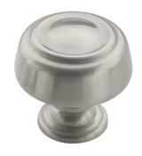 AMEROCK Kane Round Cabinet Knob in Satin Nickel (+2 Sizes)