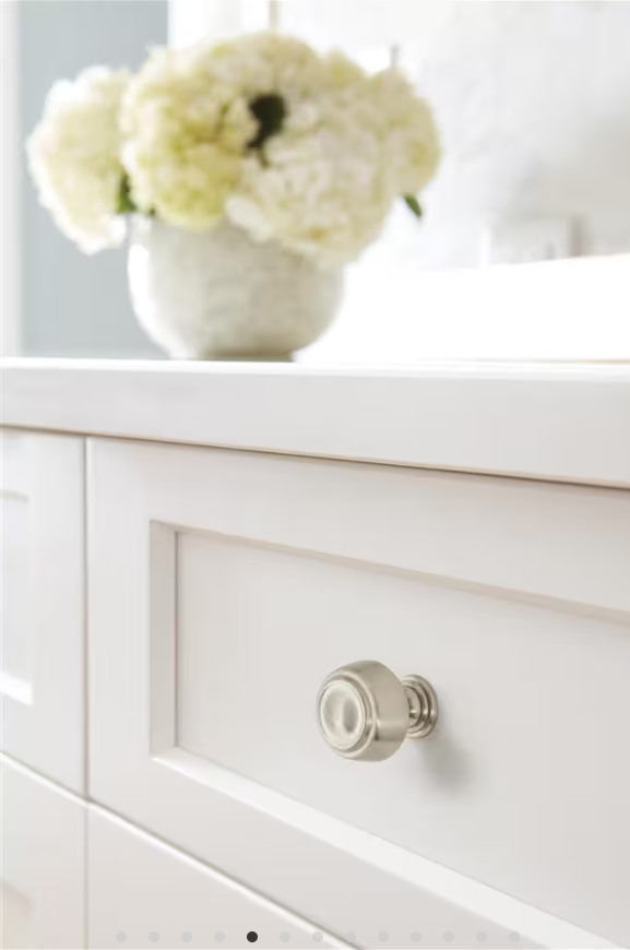 AMEROCK Kane Round Cabinet Knob in Satin Nickel (+2 Sizes)