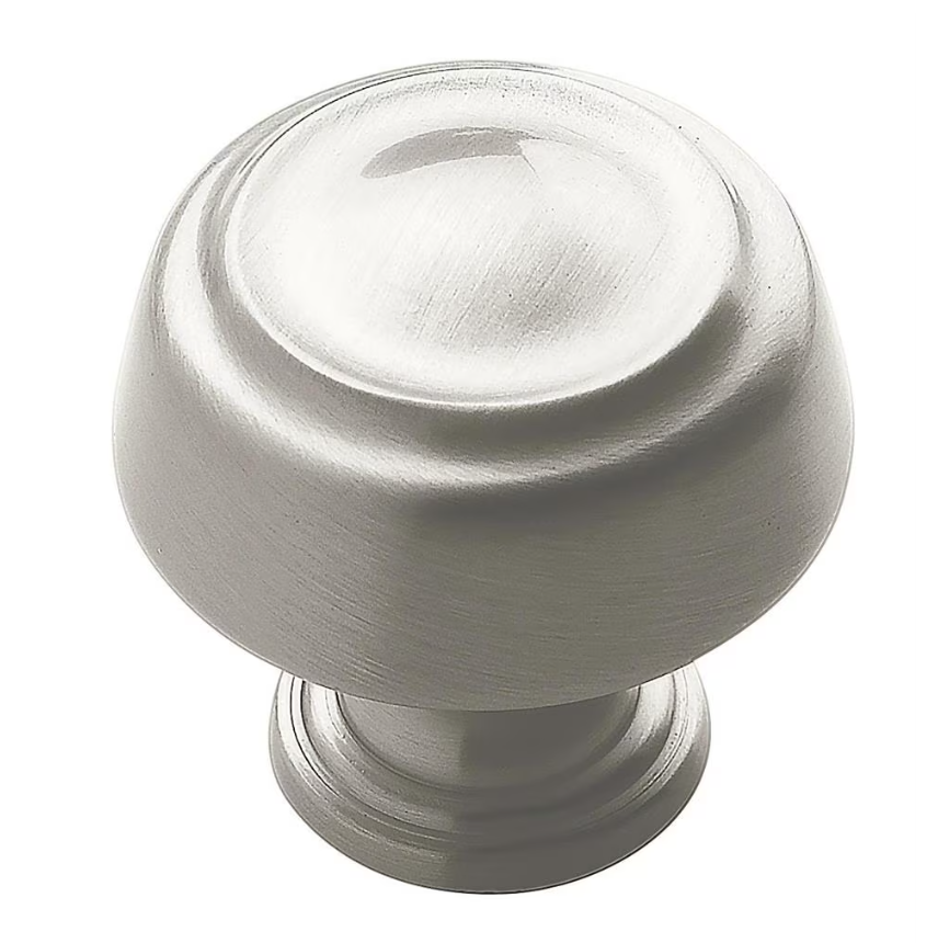 AMEROCK Kane Round Cabinet Knob in Satin Nickel (+2 Sizes)