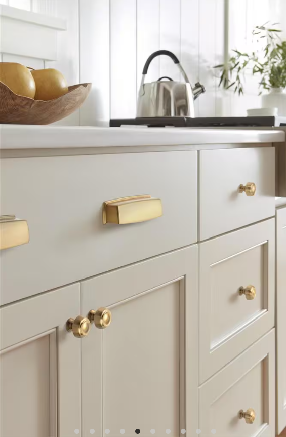 AMEROCK Kane 3-3/4" Centers Cup Pull in Champagne Bronze