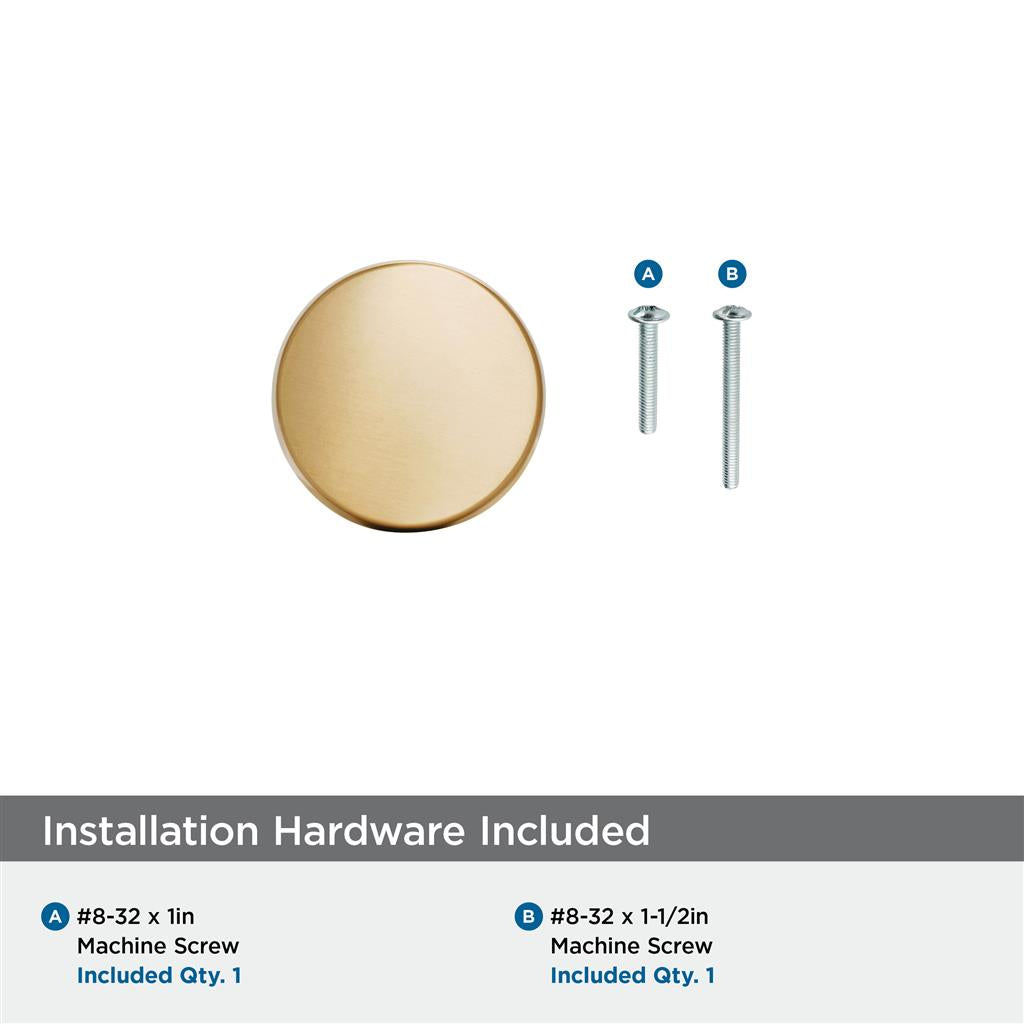 AMEROCK Blackrock Round Cabinet Knob in Champagne Bronze (+2 Sizes)
