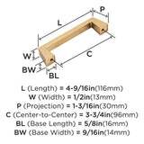AMEROCK Blackrock Handle Pull in Champagne Bronze (+7 Sizes )