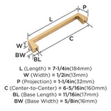 AMEROCK Blackrock Handle Pull in Champagne Bronze (+7 Sizes )