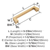 AMEROCK Blackrock Handle Pull in Champagne Bronze (+7 Sizes )