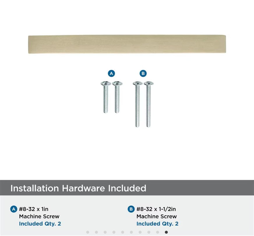 AMEROCK Monument Square Handle Pulls in Golden Champagne (+8 Sizes)