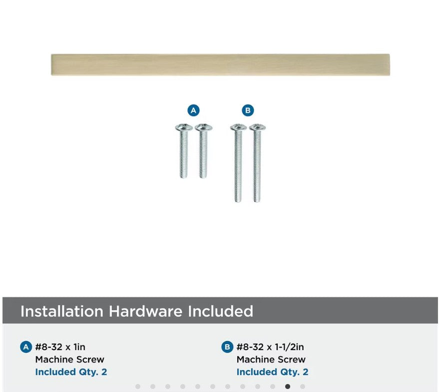 AMEROCK Monument Square Handle Pulls in Golden Champagne (+8 Sizes)