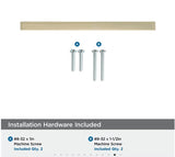 AMEROCK Monument Square Handle Pulls in Golden Champagne (+8 Sizes)