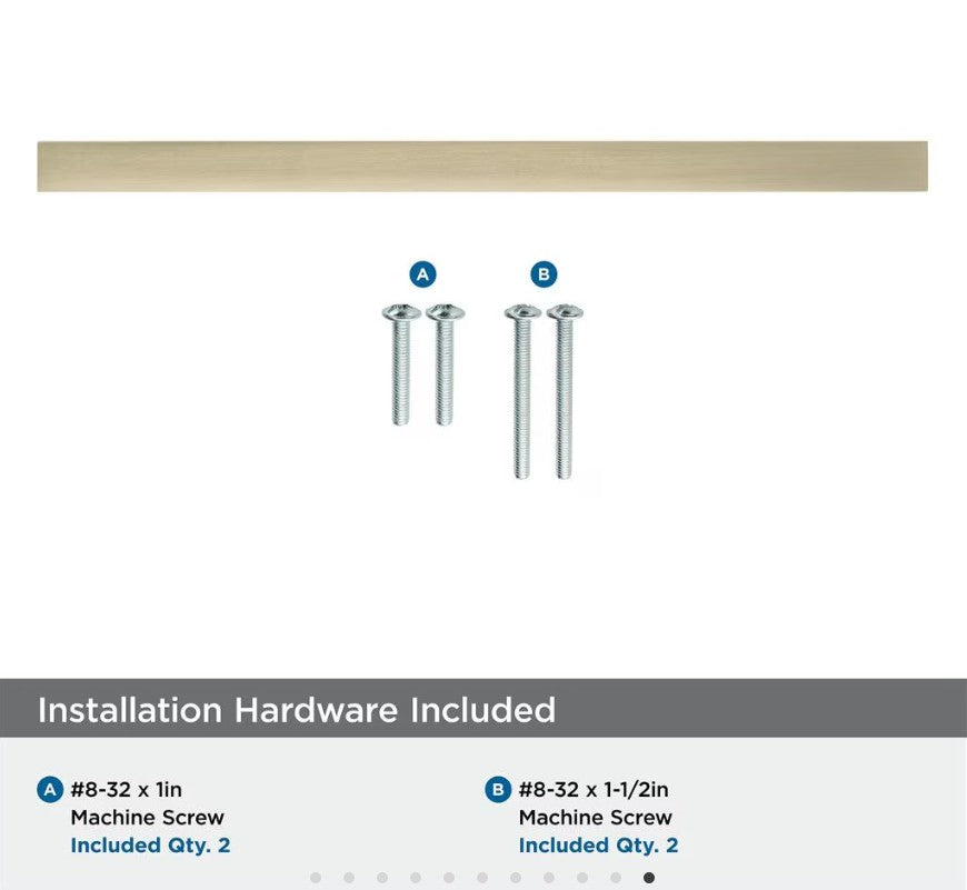 AMEROCK Monument Square Handle Pulls in Golden Champagne (+8 Sizes)
