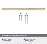 AMEROCK Monument Square Handle Pulls in Golden Champagne (+8 Sizes)