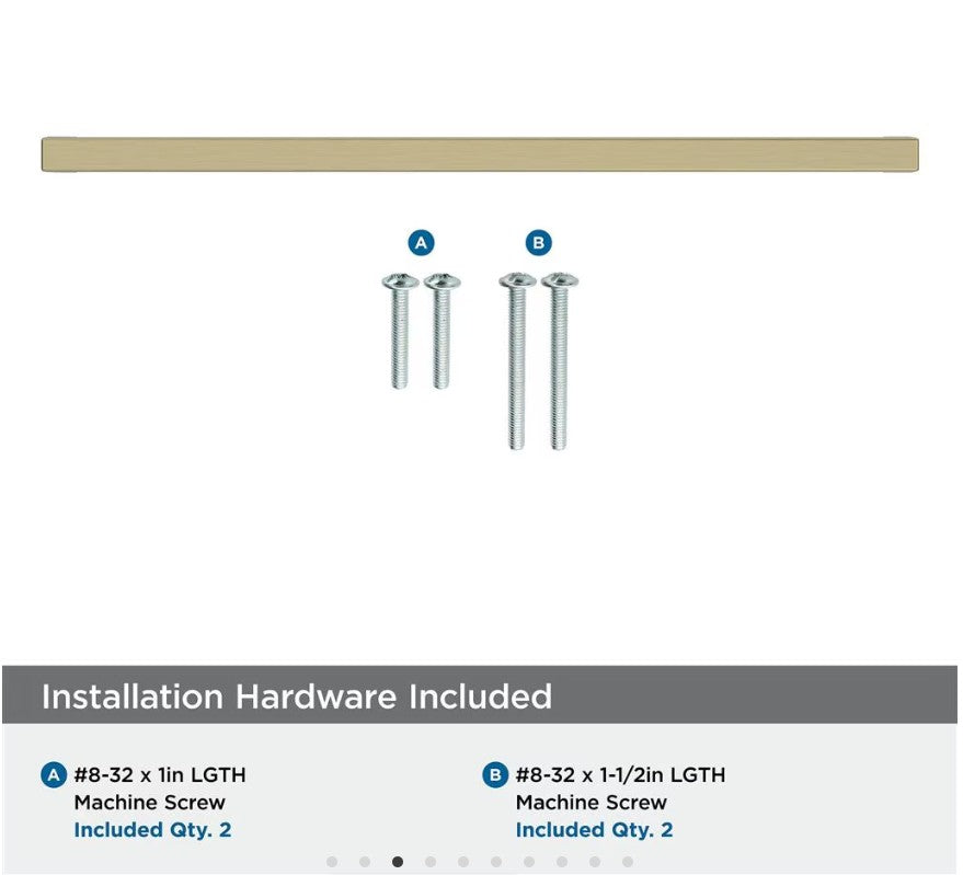 AMEROCK Monument Square Handle Pulls in Golden Champagne (+8 Sizes)