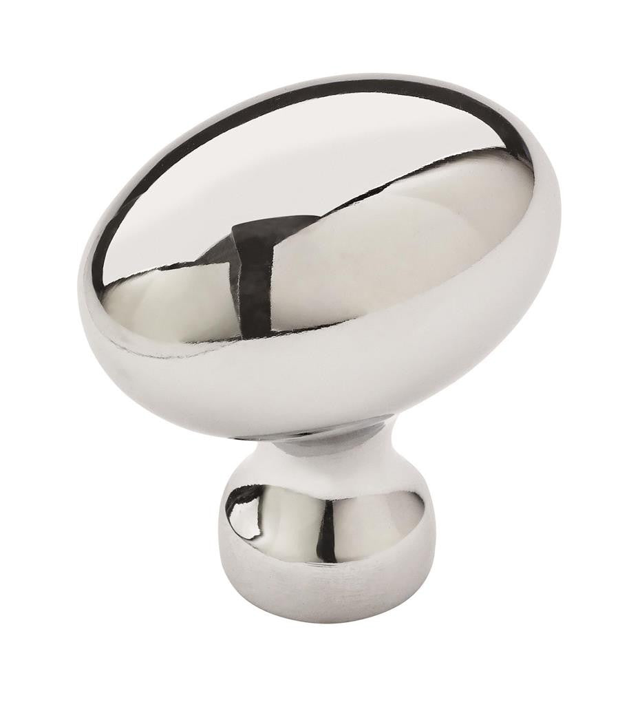 Main View of a Polished Chrome 1-3/8" Oval Cabinet Knob from Amerock's Vaile Collection BP53014-26