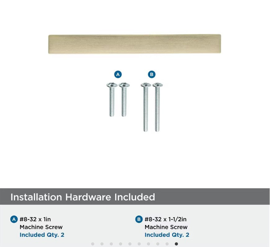 AMEROCK Monument Square Handle Pulls in Golden Champagne (+8 Sizes)