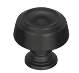 AMEROCK Kane Round Cabinet Knob in Black Bronze