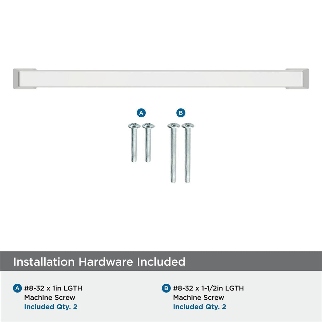 AMEROCK Blackrock Handle Cabinet Pull in Polished Chrome (+7 Sizes)