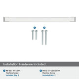 AMEROCK Blackrock Handle Cabinet Pull in Polished Chrome (+7 Sizes)