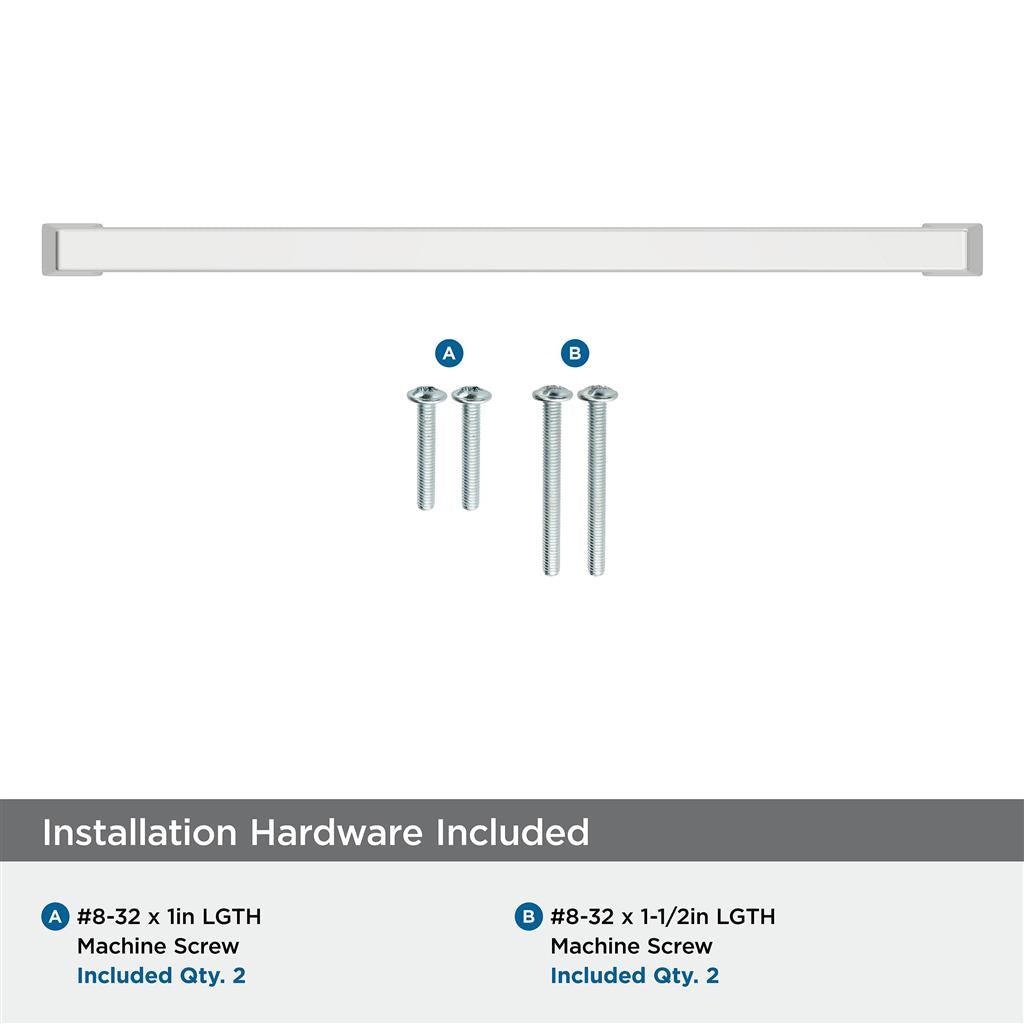 AMEROCK Blackrock Handle Cabinet Pull in Polished Chrome (+7 Sizes)