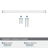 AMEROCK Blackrock Handle Cabinet Pull in Polished Chrome (+7 Sizes)
