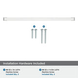 AMEROCK Blackrock Handle Cabinet Pull in Polished Chrome (+7 Sizes)