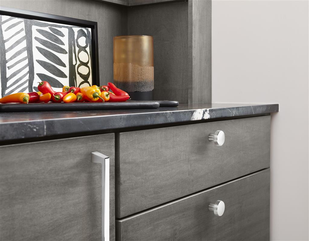 AMEROCK Blackrock Round Cabinet Knob in Polished Chrome (+2 Sizes)