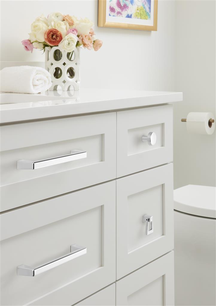 AMEROCK Blackrock Round Cabinet Knob in Polished Chrome (+2 Sizes)