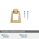 AMEROCK Blackrock 1-13/16" Long Pendant Pull in Champagne Bronze