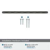 AMEROCK St. Vincent Geometric Bar Pulls in Black Bronze (+6 Sizes)